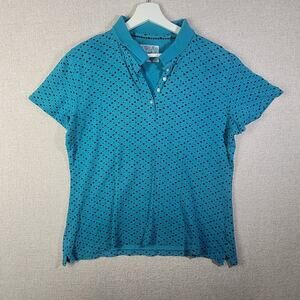 Riders by Lee Men's Teal Polo Shirt - Size XL